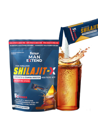 Fast&Up Pure Himalayan Shilajit Energizing Kesar Badam (20 Sticks)
