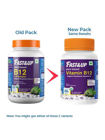 Fast&Up Plant Based Vitamin B12 (60 Tablets)