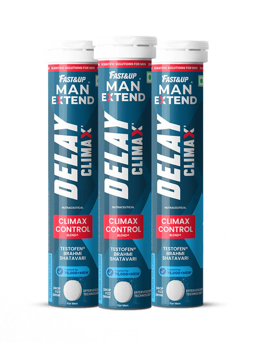 Fast&Up Man Extend Effervescent - 60 Tablets (Pack of 3)