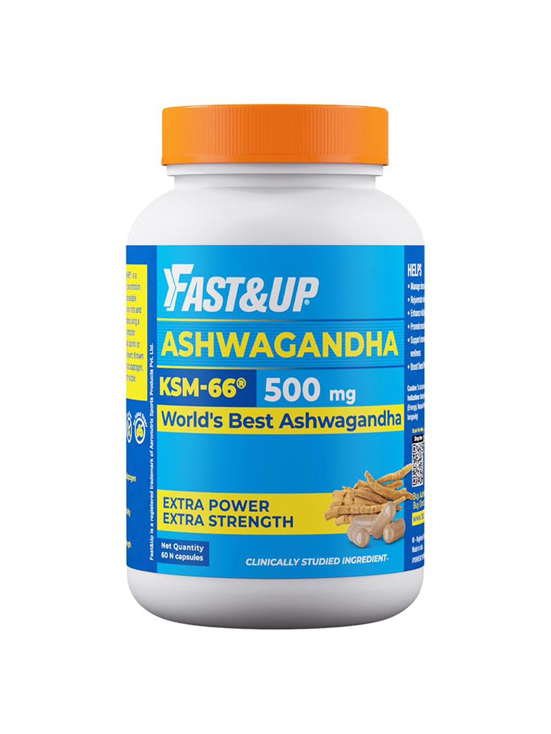 Fast&Up Ashwagandha (Pack of 60 Capsules)