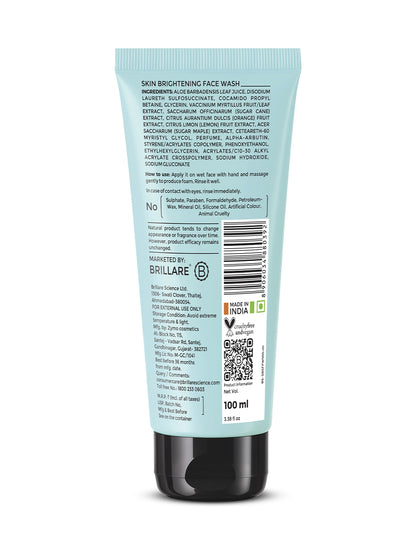 Brillare Skin Brightening Face Wash For Reducing Pigmentation (100ml)