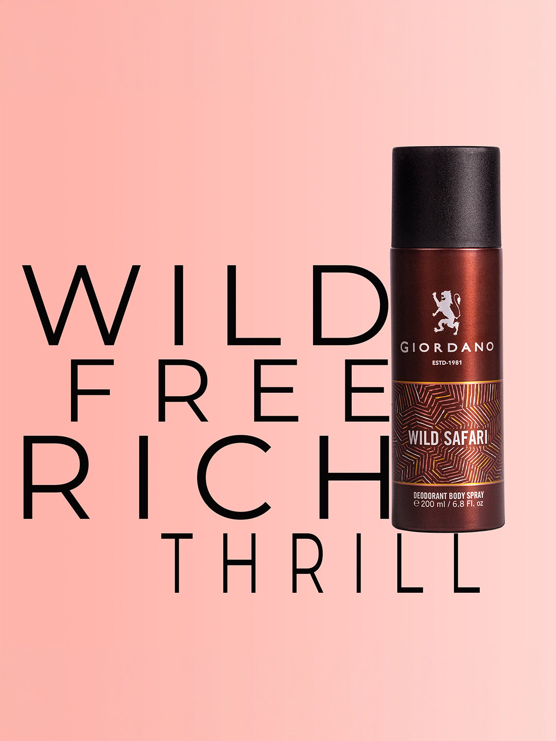 Giordano Wild Safari Deodorant Spray 200ml