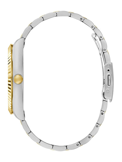 Guess Round 42mm Champagne Dial Analog Watch - GW0265G14
