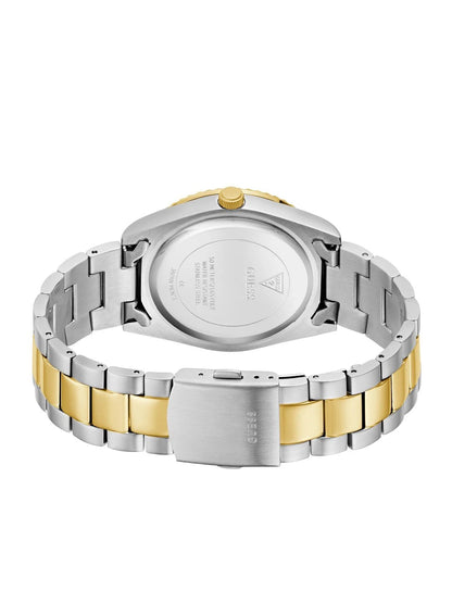 Guess Round 42mm Champagne Dial Analog Watch - GW0265G14