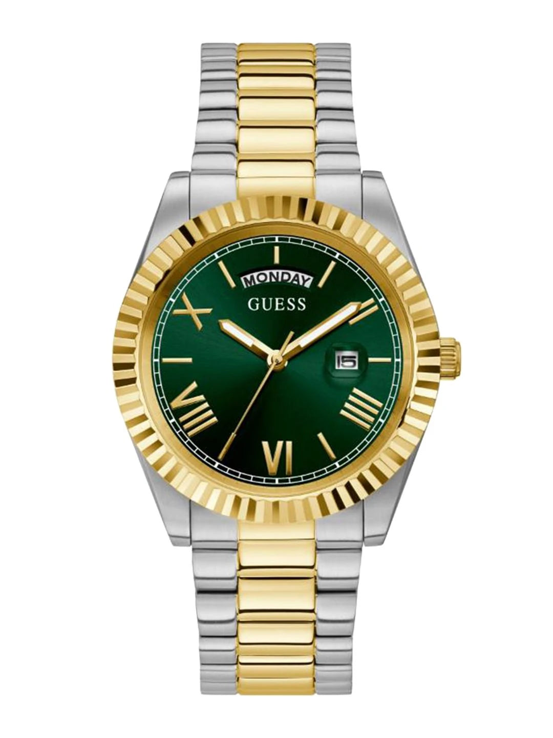 Guess Round 42mm Green Dial Analog Watch - GW0265G8