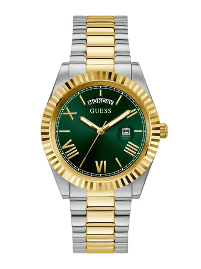 Guess Round 42mm Green Dial Analog Watch - GW0265G8