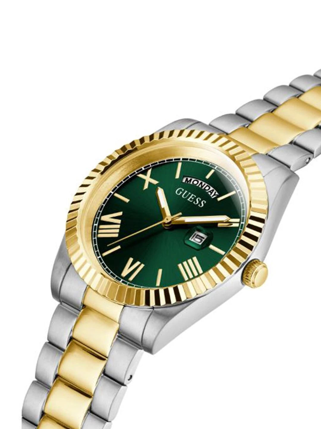 Guess Round 42mm Green Dial Analog Watch - GW0265G8