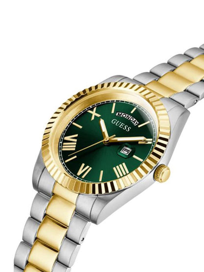 Guess Round 42mm Green Dial Analog Watch - GW0265G8