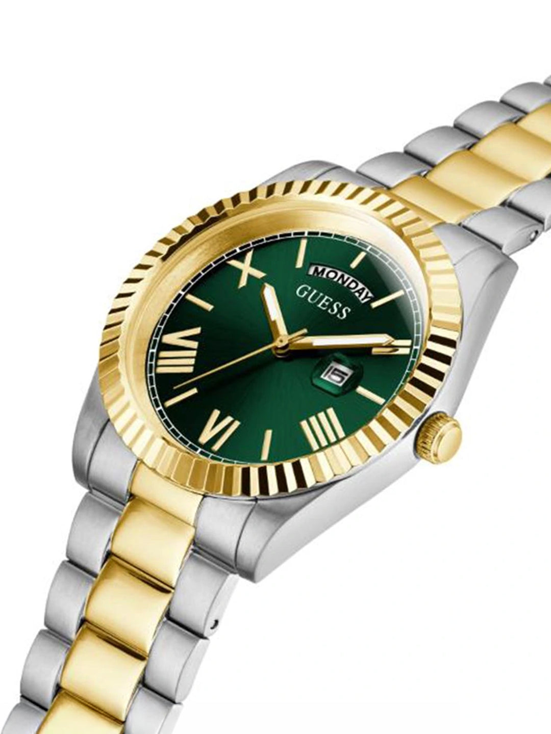 Guess Round 42mm Green Dial Analog Watch - GW0265G8