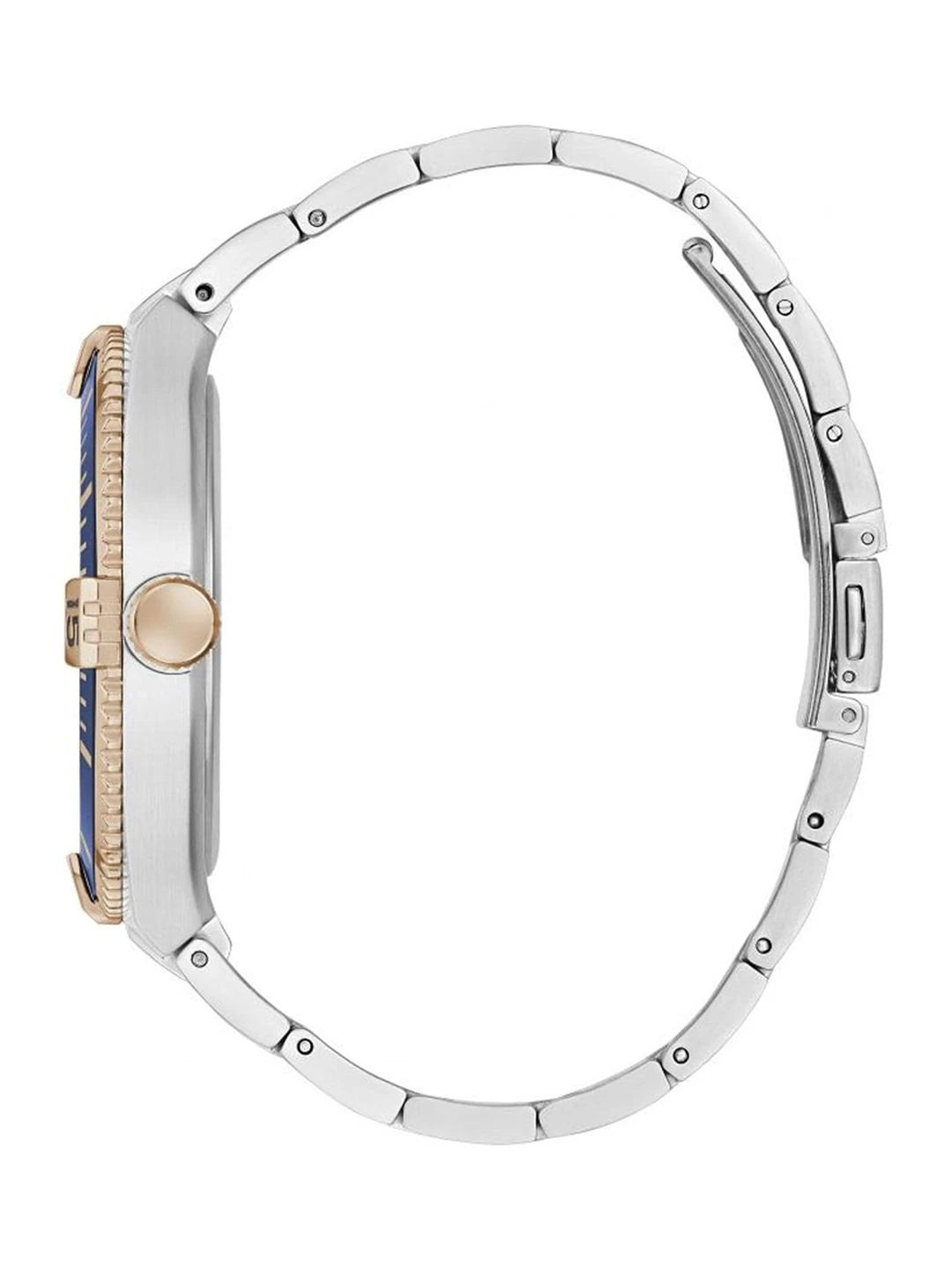 Guess Embellished Dial & Stainless Steel Straps Analogue Watch - GW0330G3