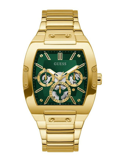 Guess Rectangle 42mm Green Dial Analog Watch - GW0456G3