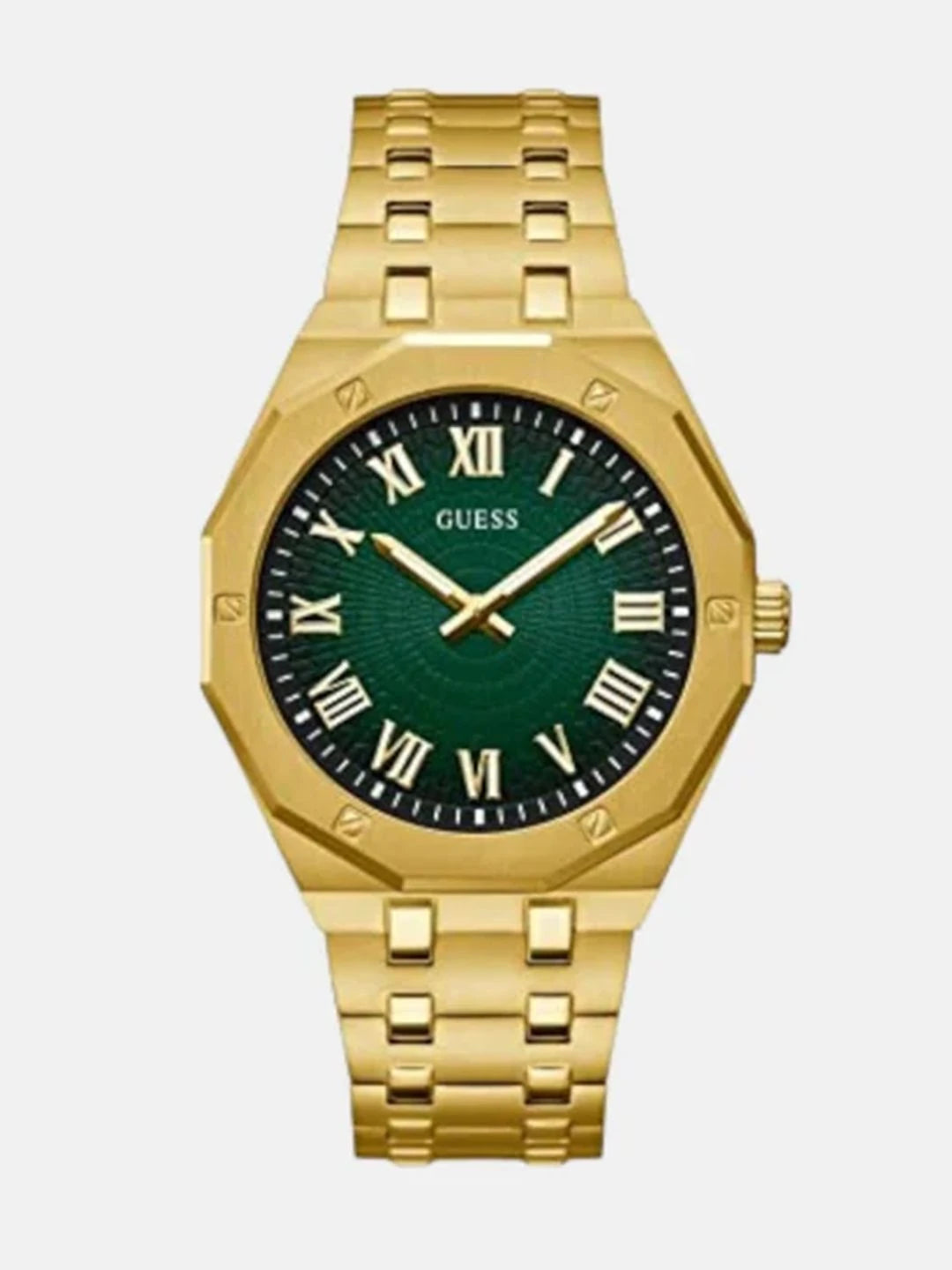 Guess Textured Dial & Stainless Steel Bracelet Style Straps Analogue Watch - GW0575G2