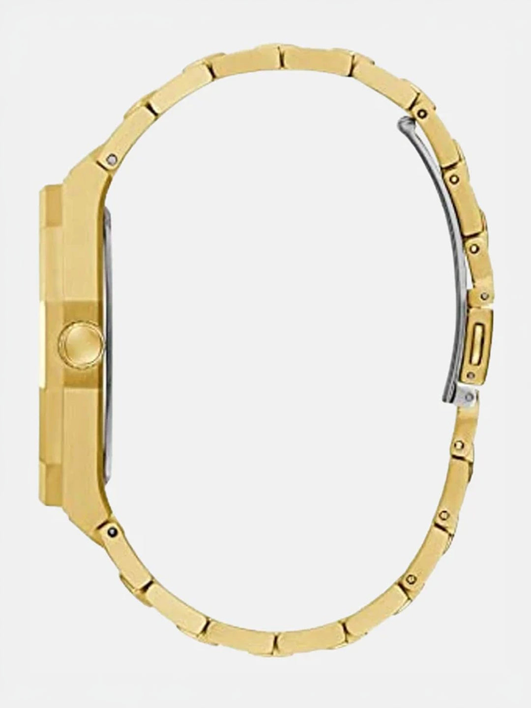 Guess Textured Dial & Stainless Steel Bracelet Style Strap Analogue Watch - GW0575G2