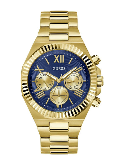 Guess Round 44mm Blue Dial Analog Watch - GW0703G6