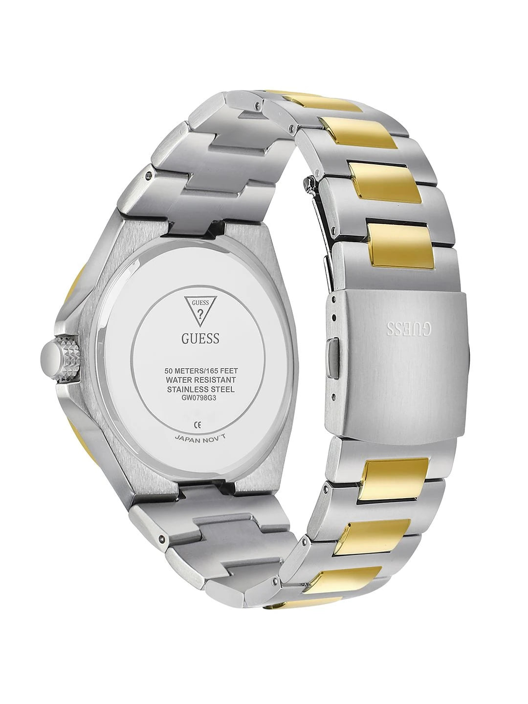 Guess Round 46mm Green Dial Analog Watch - GW0798G3