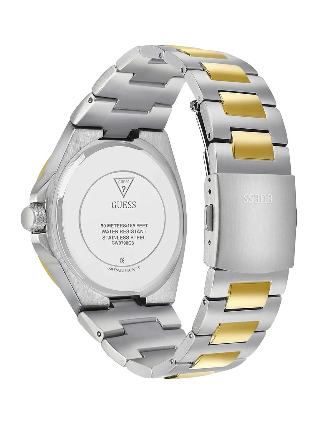 Guess Round 46mm Green Dial Analog Watch - GW0798G3