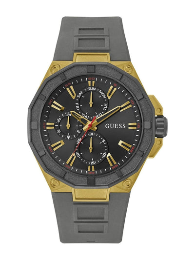 Guess Round 46mm Black Dial Analog Watch - GW0803G1