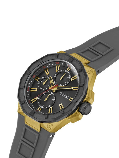 Guess Round 46mm Black Dial Analog Watch - GW0803G1