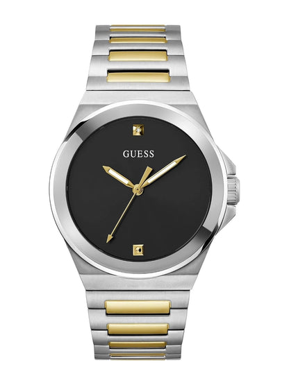 Guess Round Black Dial Analog Watch - GW0833G3