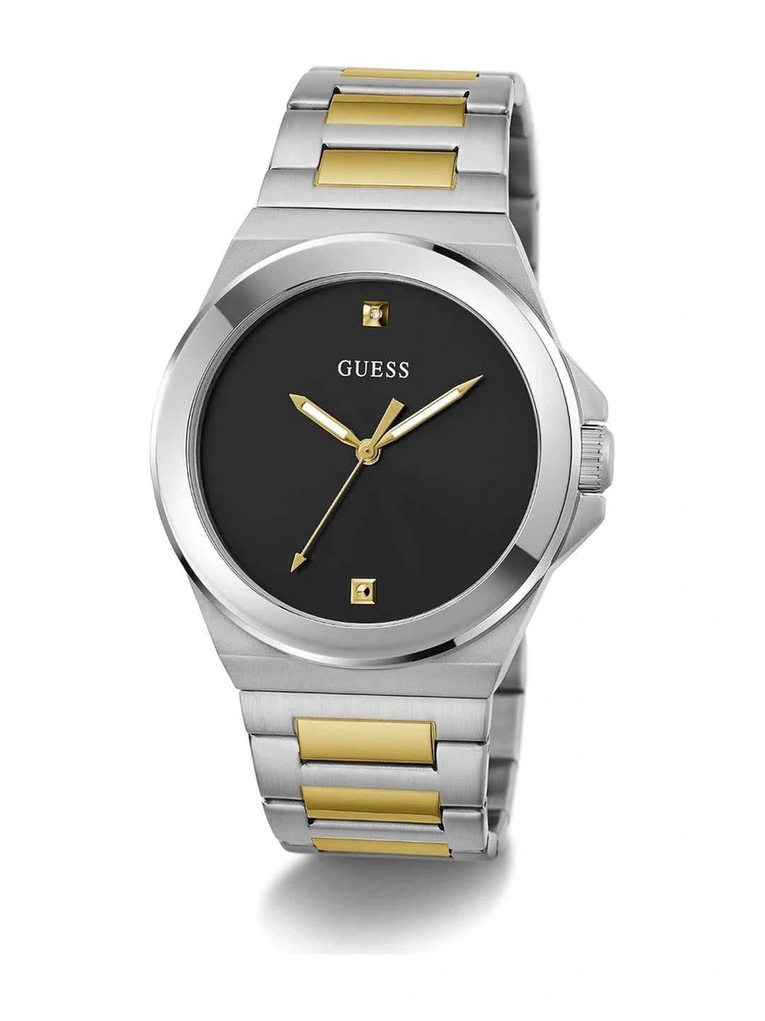 Guess Round Black Dial Analog Watch - GW0833G3