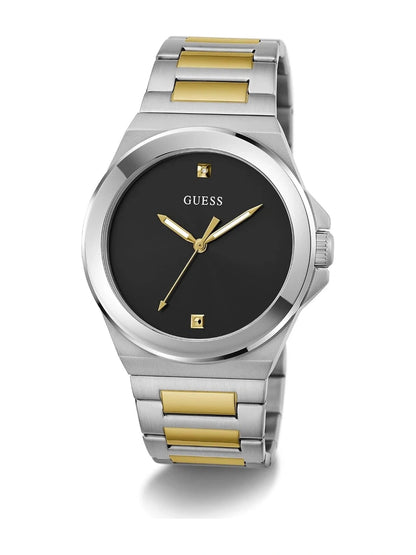 Guess Round Black Dial Analog Watch - GW0833G3