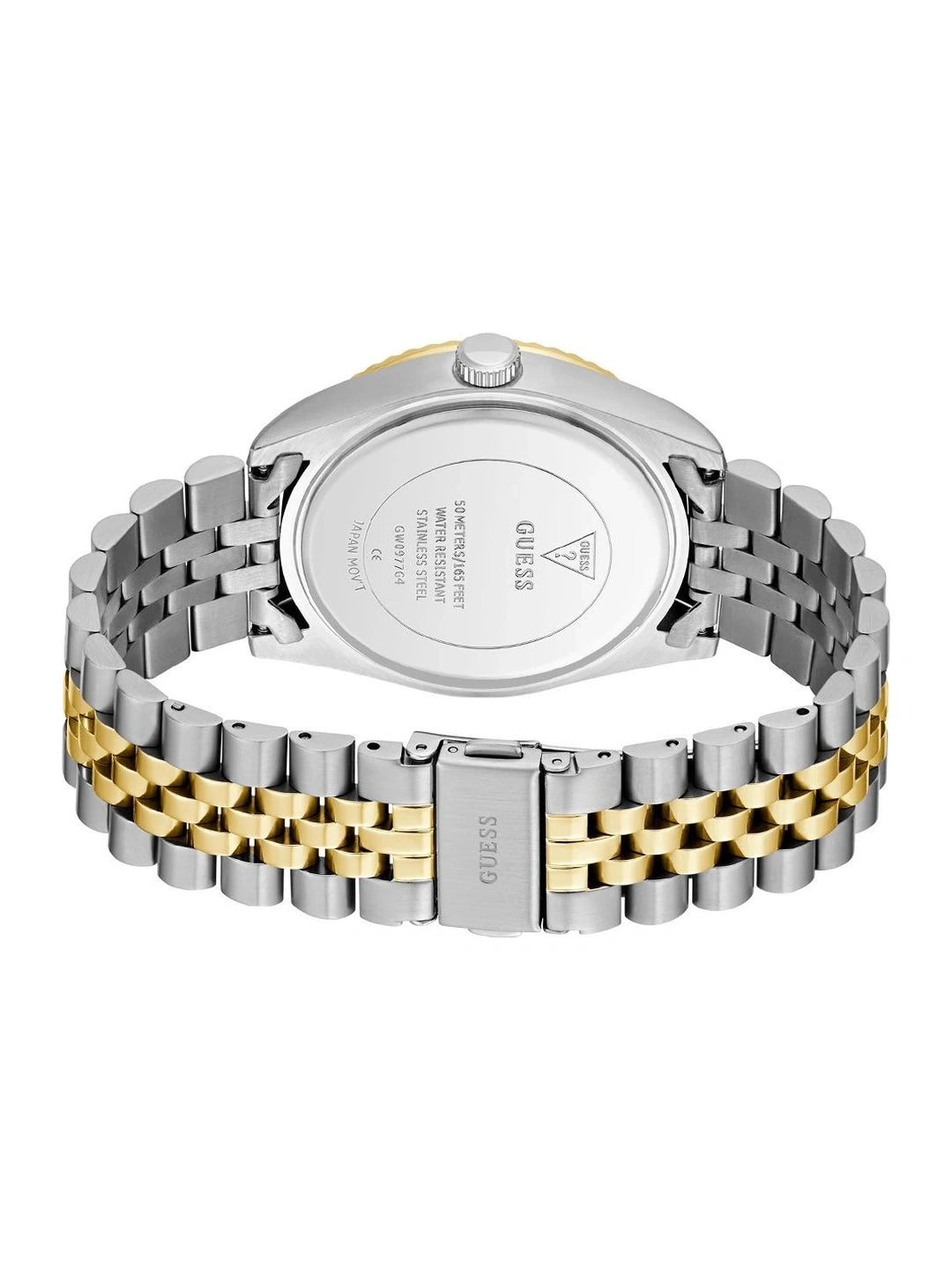 Guess Round 42mm Green Dial Analog Watch - GW0977G4