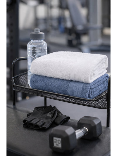 Bamboology Blue & White Hand Towel Set of 2