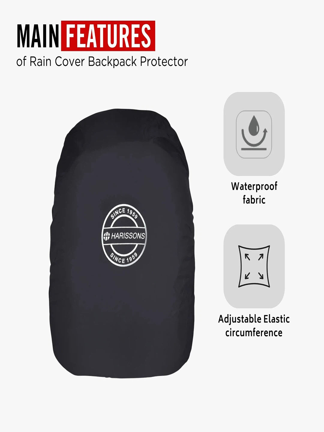 Harission Bags Rain Cover Dx Waterproof Backpack Cover Set Of 1
