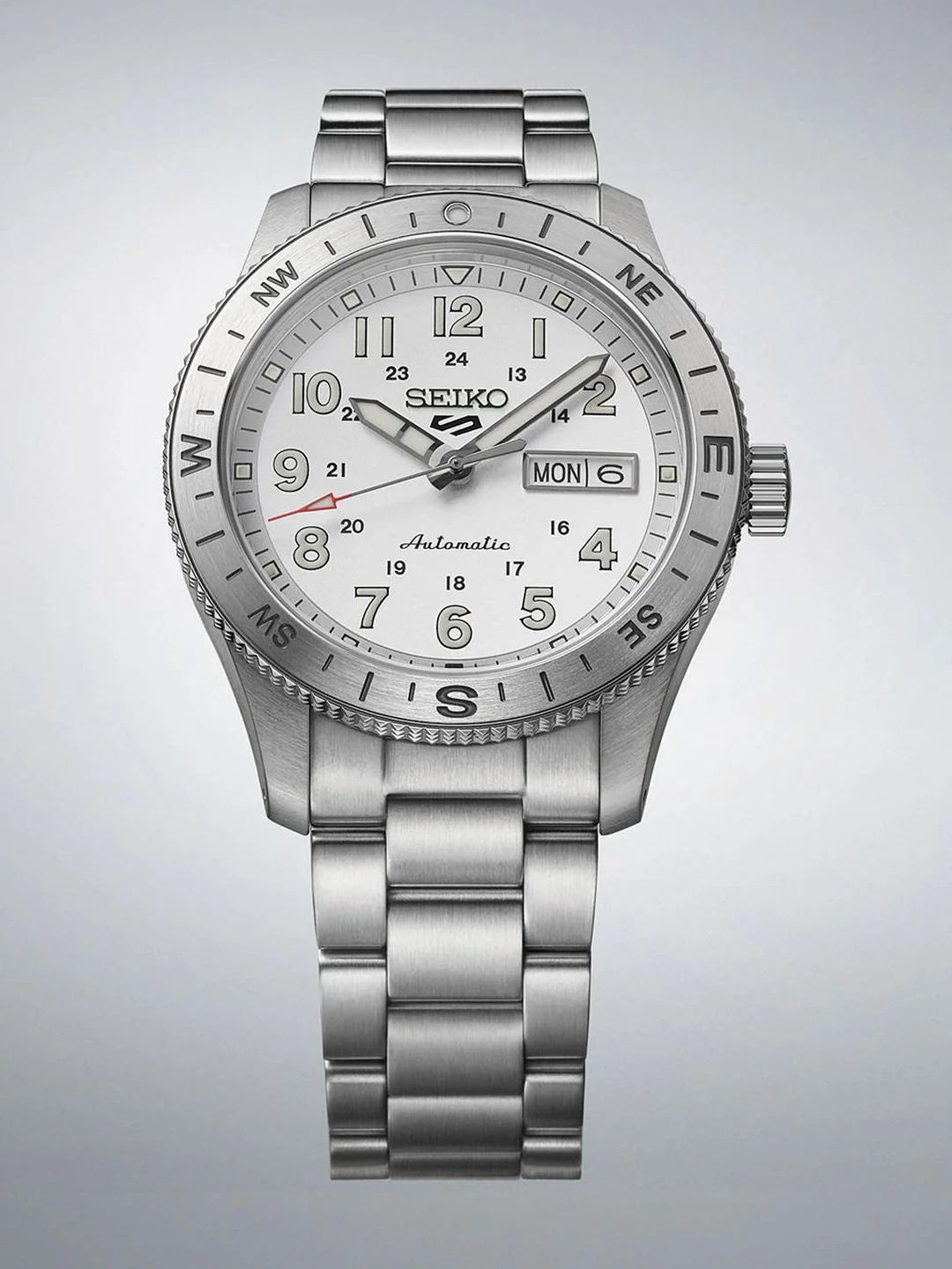 Seiko Dial & Stainless Steel Bracelet Style Straps Analogue Automatic Motion Powered Watch - HDB007K1
