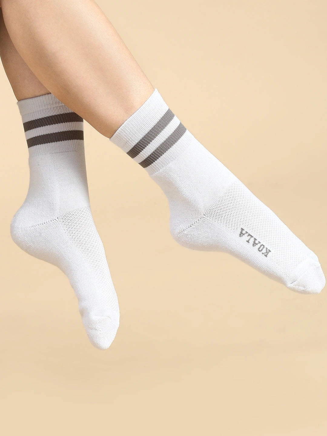 House of Koala Ankle Length Cotton Socks (Blue & Black, Grey) | Pair of 3