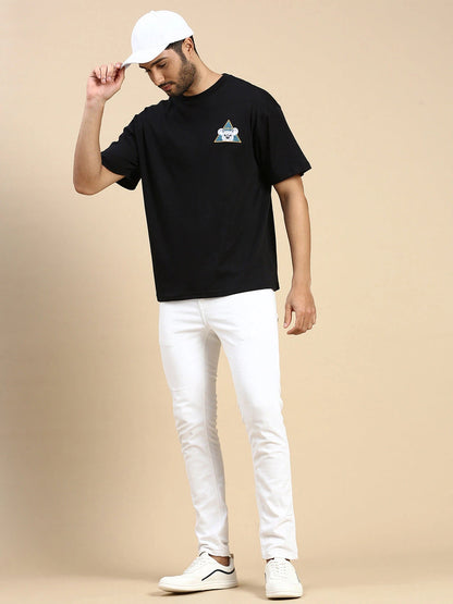 House Of Koala Black Oversized Drop Shoulder T-Shirt