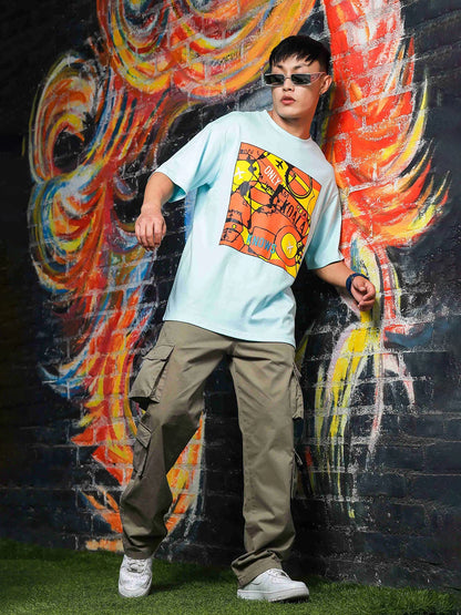 House Of Koala Blue Oversized Drop Shoulder Fit T-Shirt