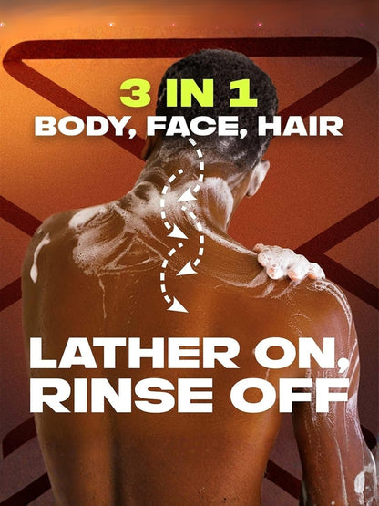 Axe 3 In 1 Body, Face & Hair Wash For Men  400ml