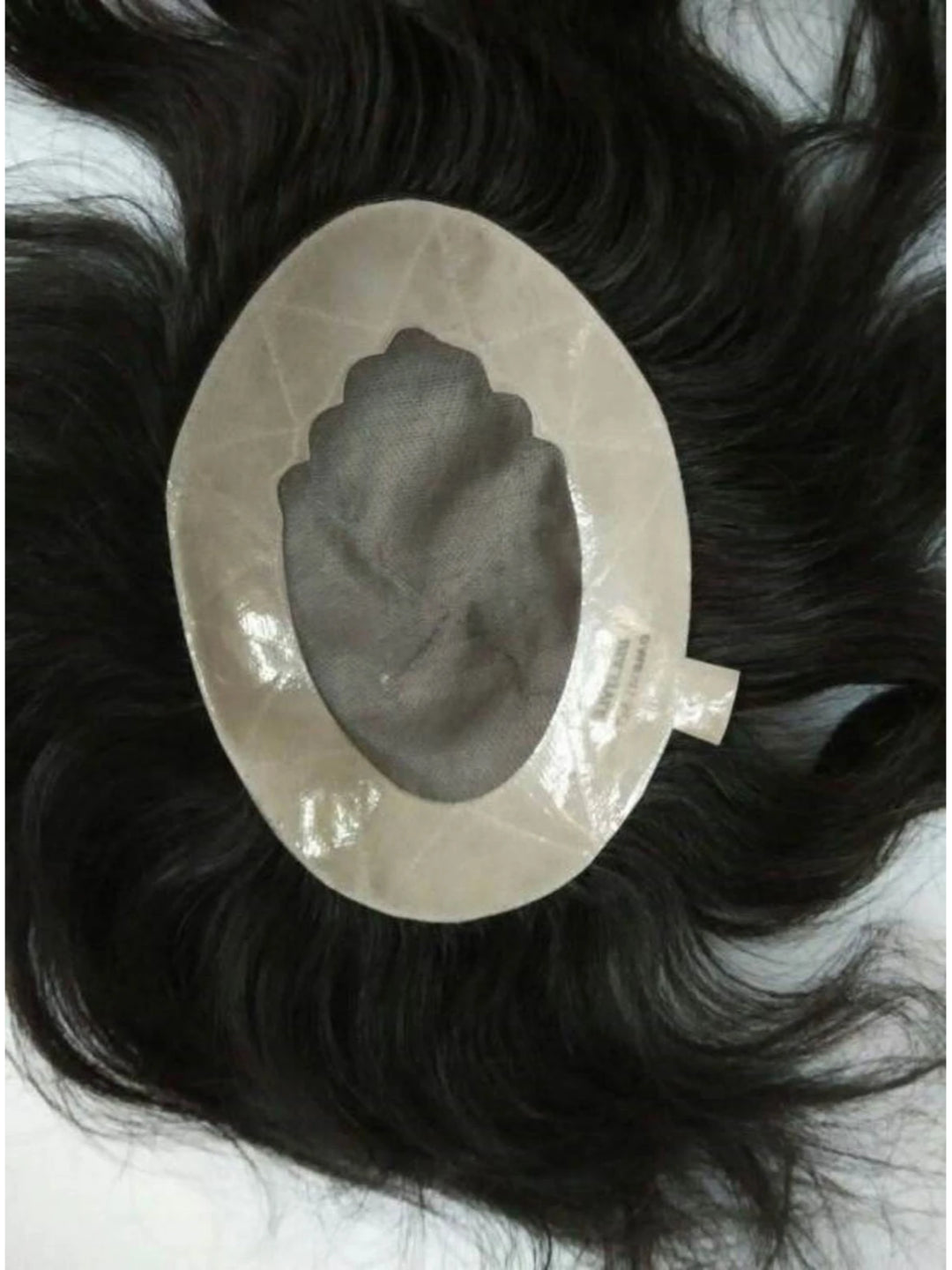 CRIBE Black 14 Inch Human Hair Patch Wig for Men
