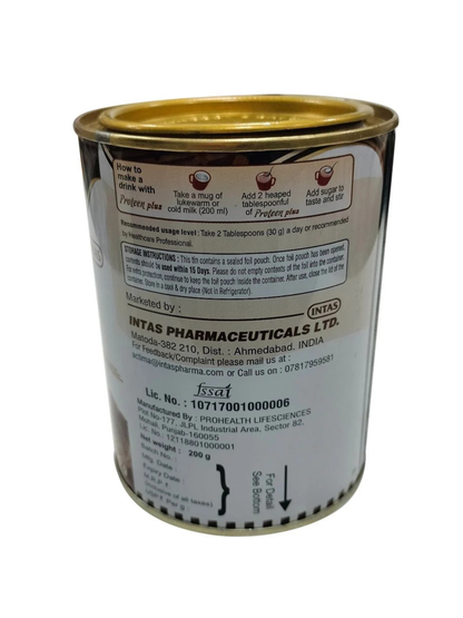 Intas Proteen Plus Protein Chocolate Flavoured Powder (200 gm)