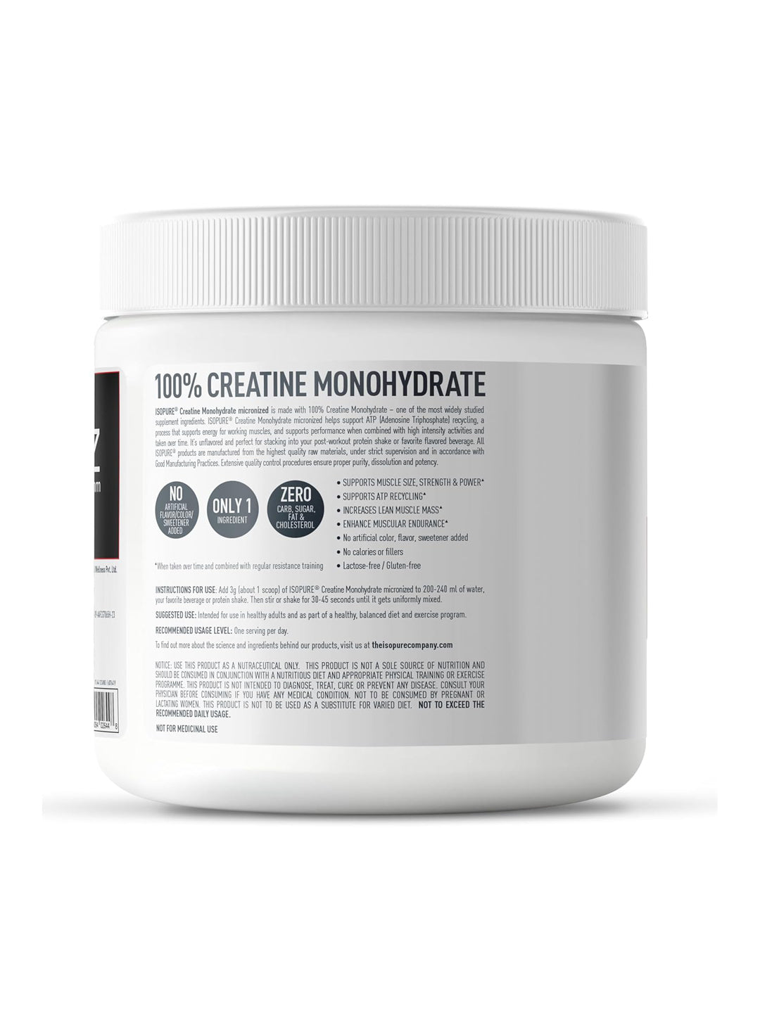 Isopure Creatine Monohydrate Powder (250 g)