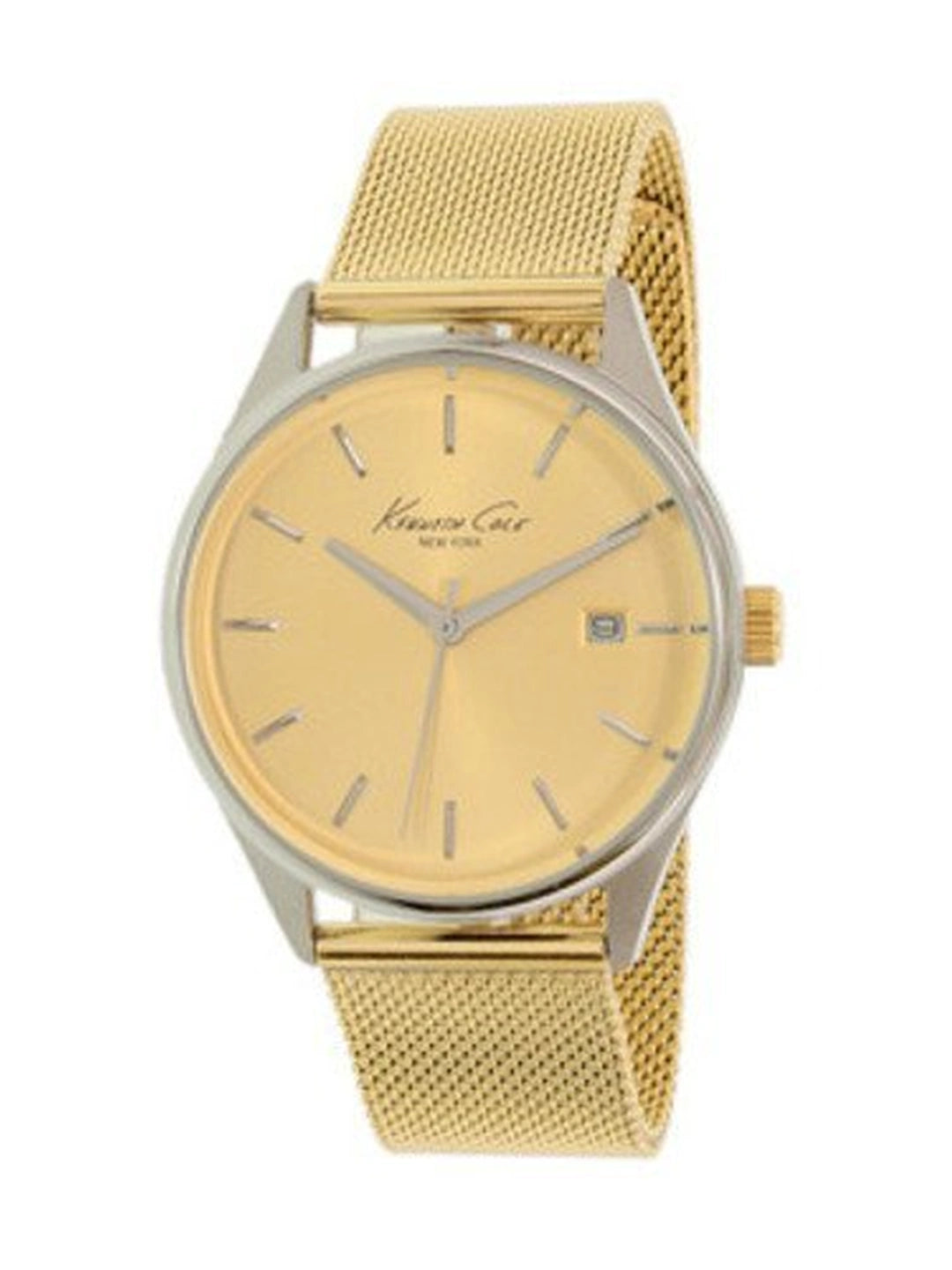 Kenneth Cole Round Gold Dial Analog Watch - KC10029401LDJ