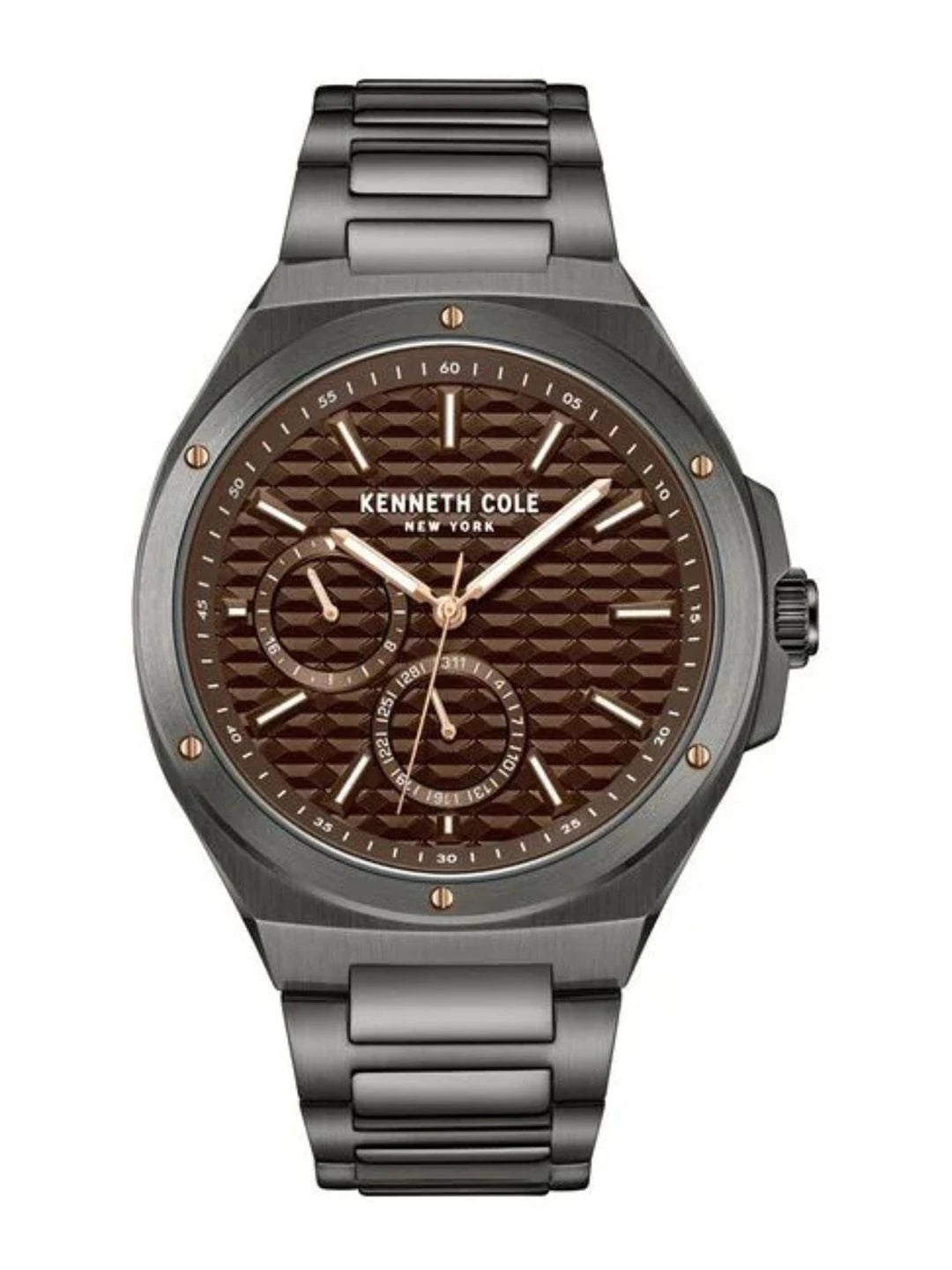 Kenneth Cole Multifunction Analog With Brown Dial Watch - KCWGK0035404MN
