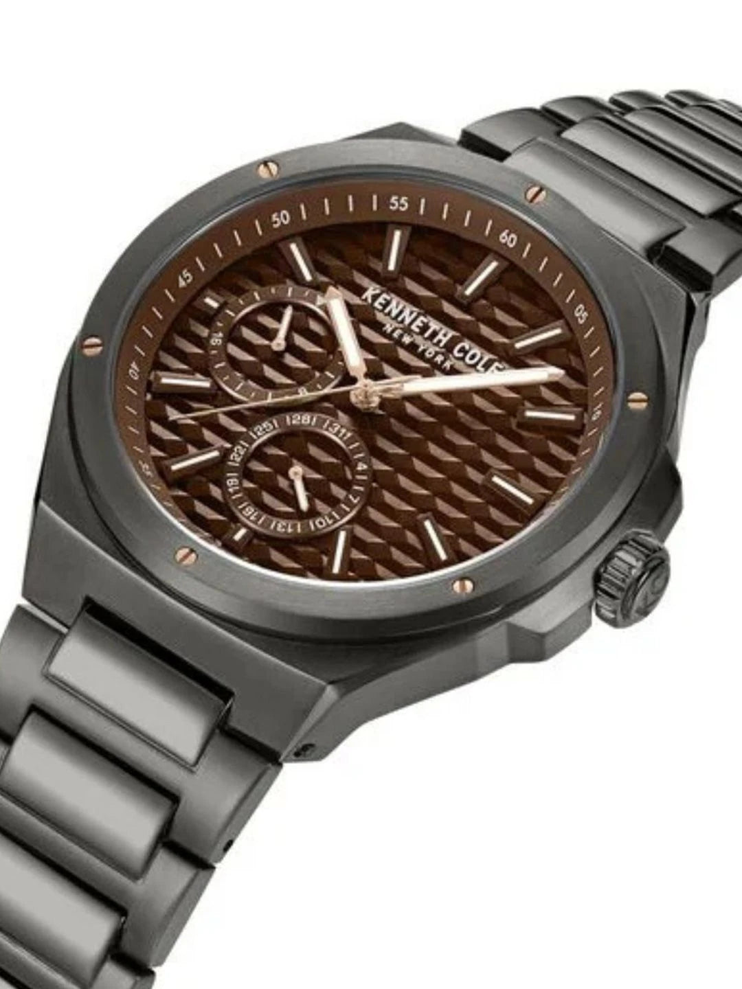Kenneth Cole Multifunction Analog With Brown Dial Watch - KCWGK0035404MN