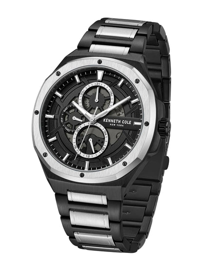 Kenneth Cole Round Black Dial Analog Watch - KCWGK0047203MN