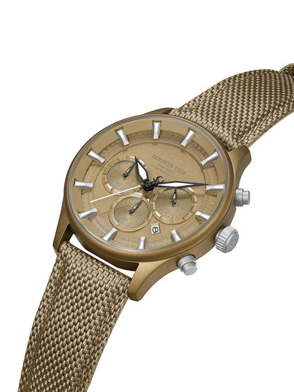 Kenneth Cole Quartz Khaki Round Dial Sports Watch - KCWGO0058403MNW