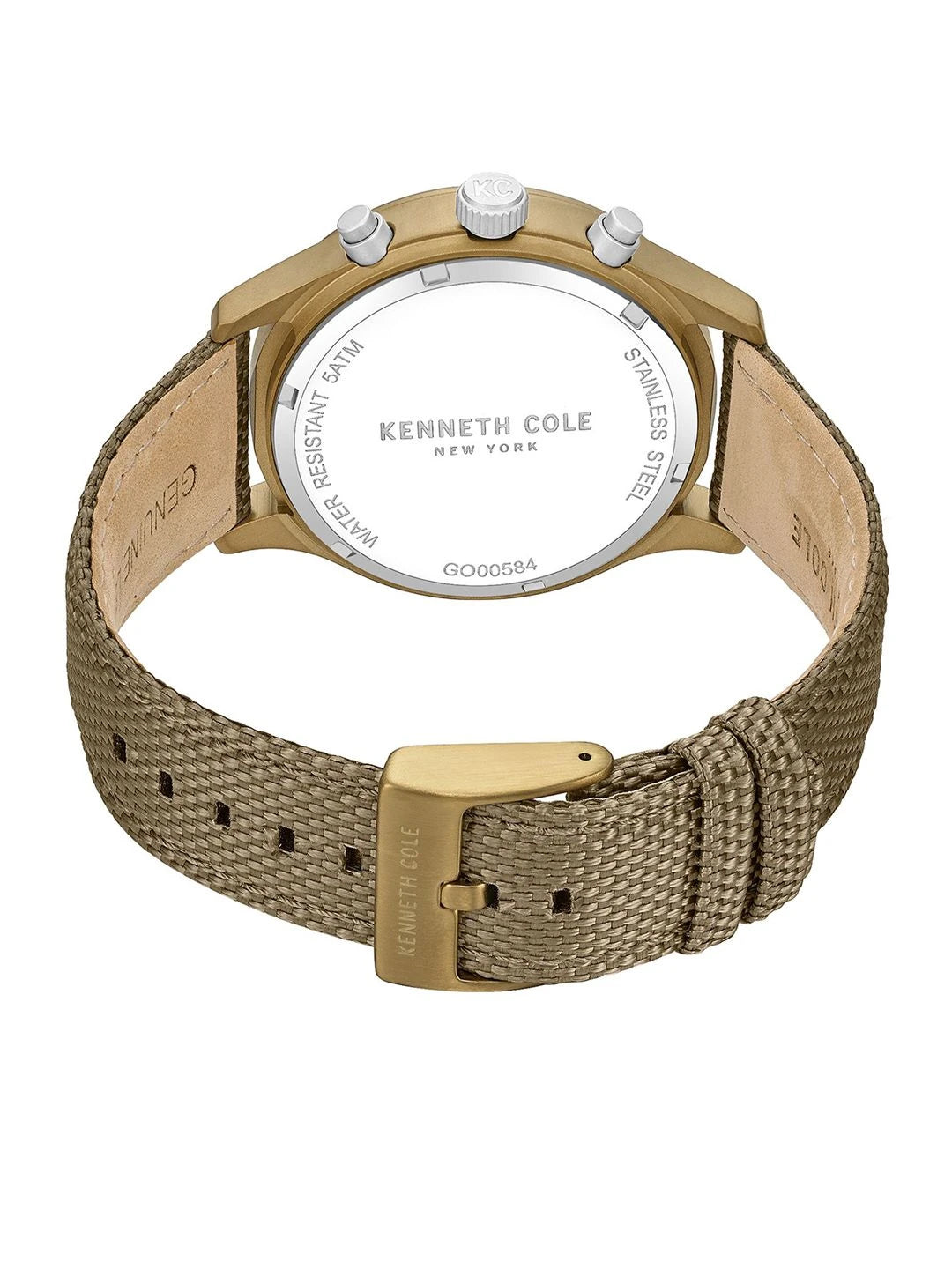 Kenneth Cole Quartz Khaki Round Dial Sports Watch - KCWGO0058403MNW