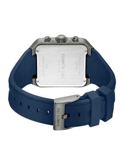 Kenneth Cole Round Blue Dial Analog Watch - KCWGO0065501MNW