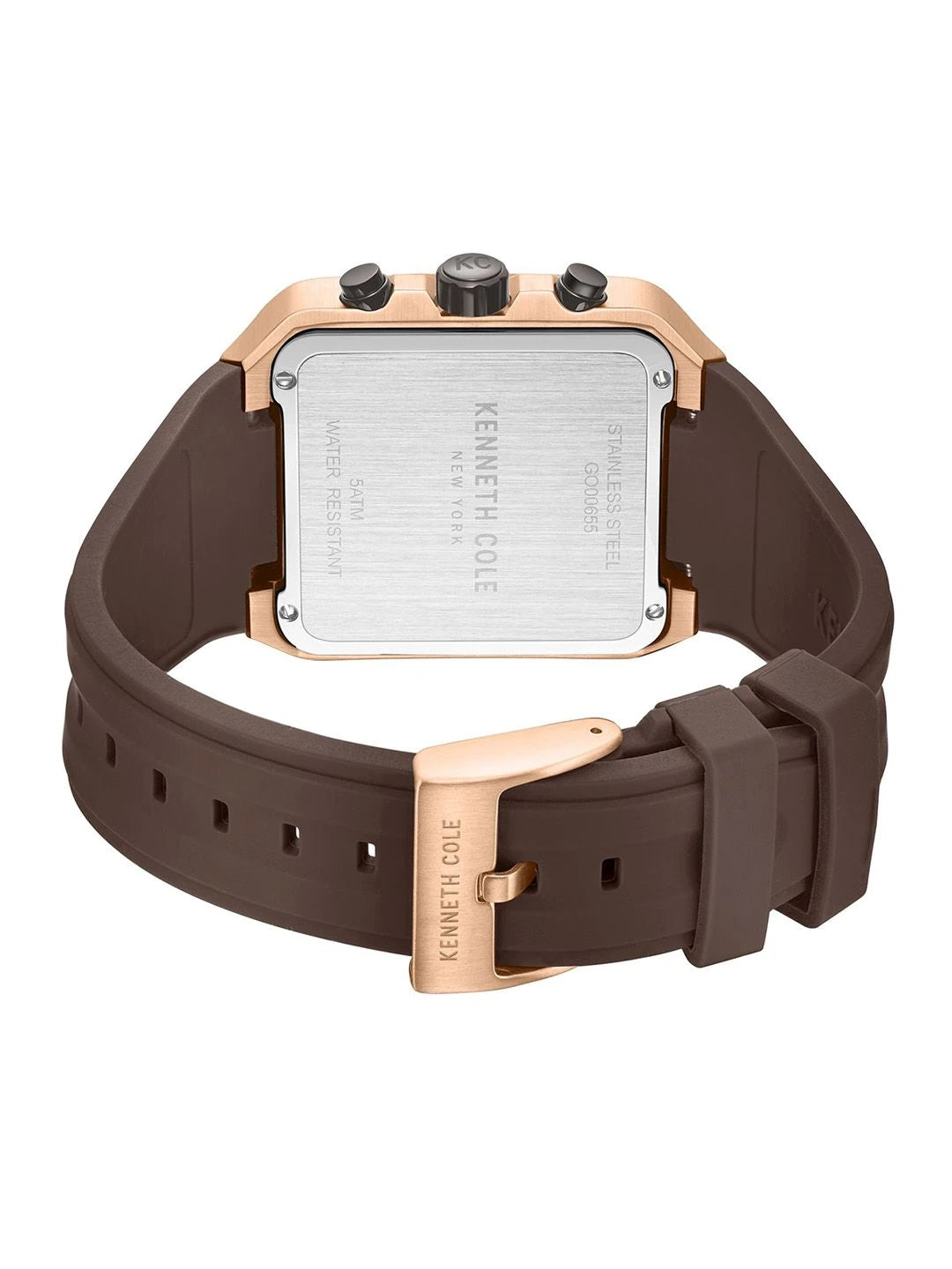 Kenneth Cole Sport Quartz Brown Square Dial 'S Watch - KCWGO0065502MNW