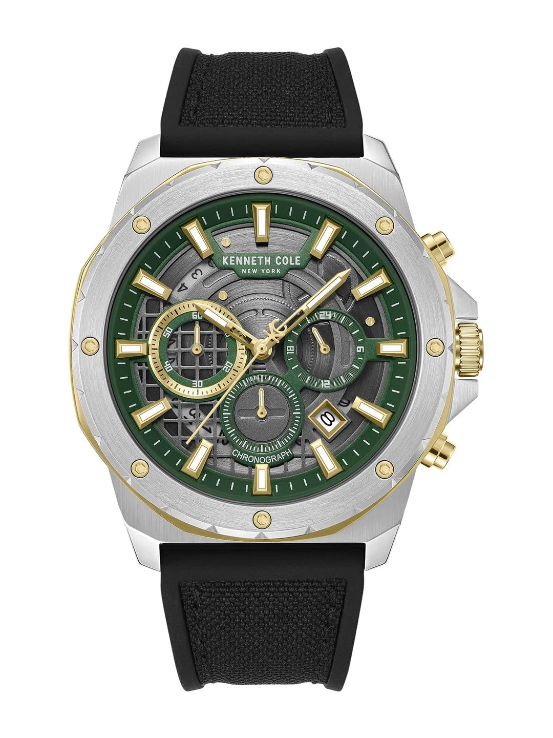 Kenneth Cole Round Green Dial Analog Watch - KCWGO0087603MNW