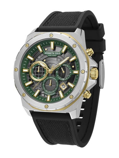 Kenneth Cole Round Green Dial Analog Watch - KCWGO0087603MNW