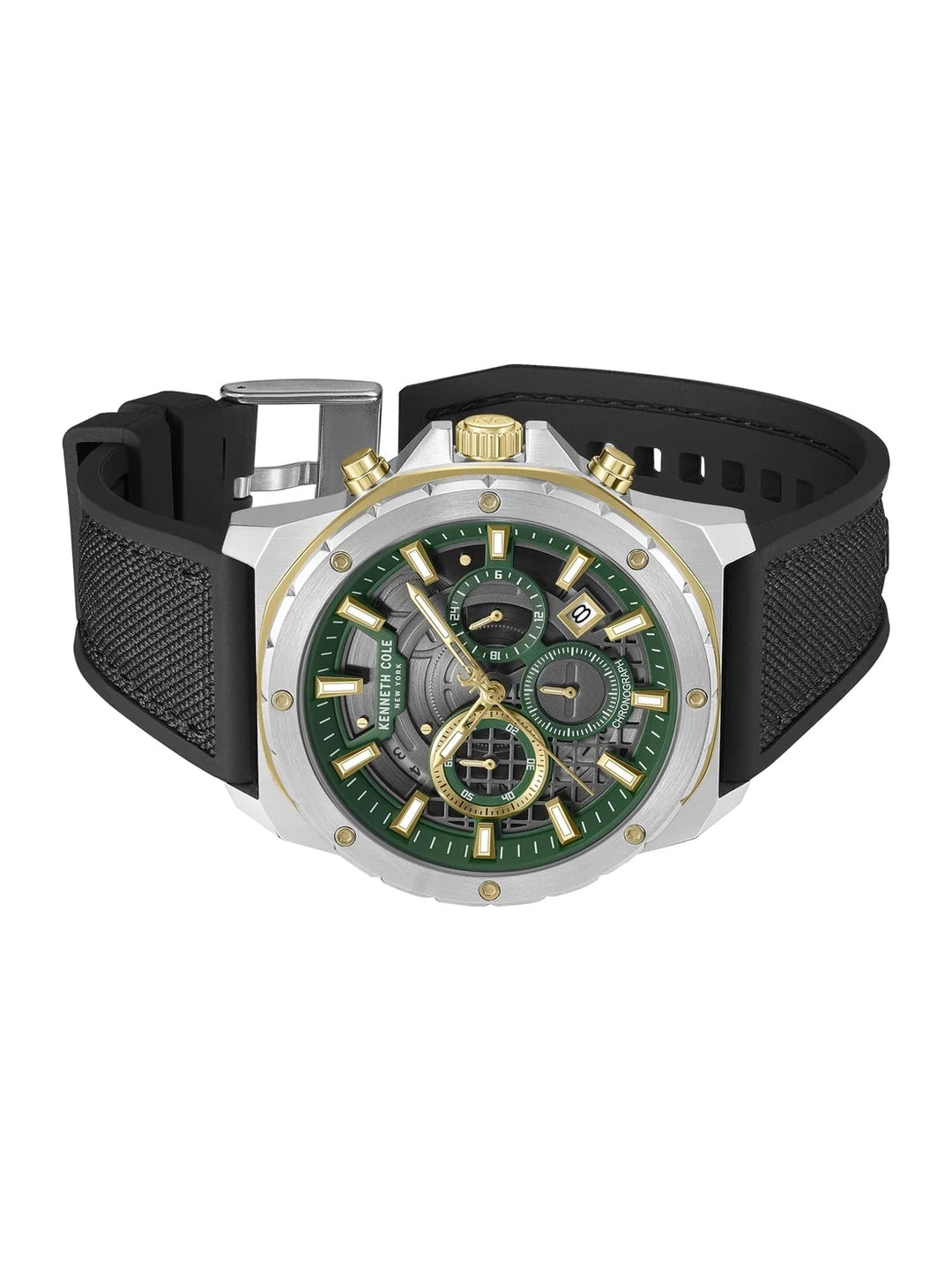 Kenneth Cole Round Green Dial Analog Watch - KCWGO0087603MNW