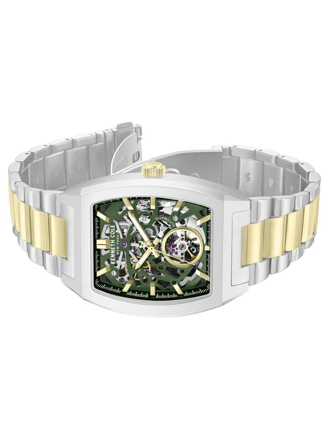 Kenneth Cole Rectangle Green Dial Analog Watch - KCWGY0077506MNW