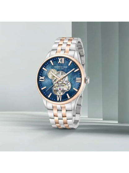 Kenneth Cole Round Blue Dial Analog Watch - KCWGY0089103MNW