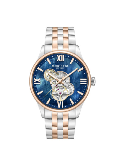 Kenneth Cole Round Blue Dial Analog Watch - KCWGY0089103MNW